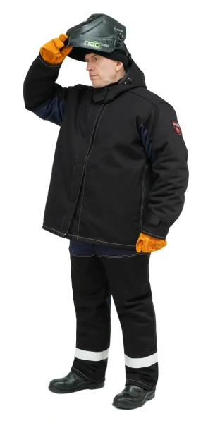 Костюм сварщика ОНИКС СОП 3 кл.защиты зимний с БР (черный)