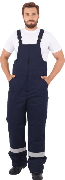 Костюм АНТИСТАТ зимний с ПК (т.синий/василёк)