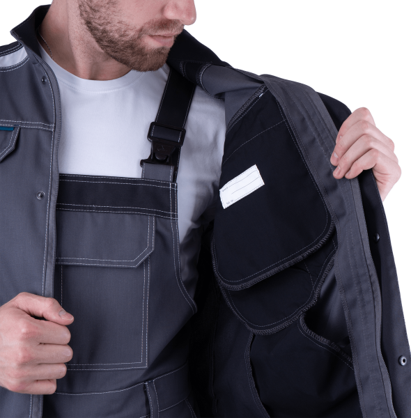 Куртка ТУРБО SAFETY (серый/т.серый)