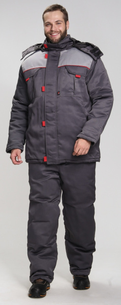 Костюм ФЛОФТ-1 зимний с БР (т.серый/св.серый)
