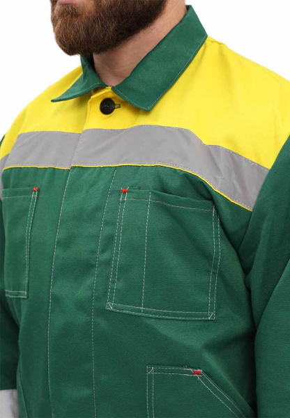 Костюм ЛЕГИОН с ПК (т.зеленый/желтый)