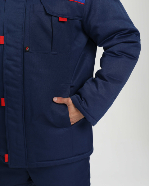 Костюм ФЛОФТ-1 зимний с БР (т.синий/васильковый)