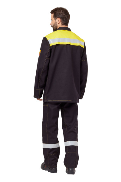 Костюм сварщика ФАЙМЕР 2 с БР (черный/желтый)