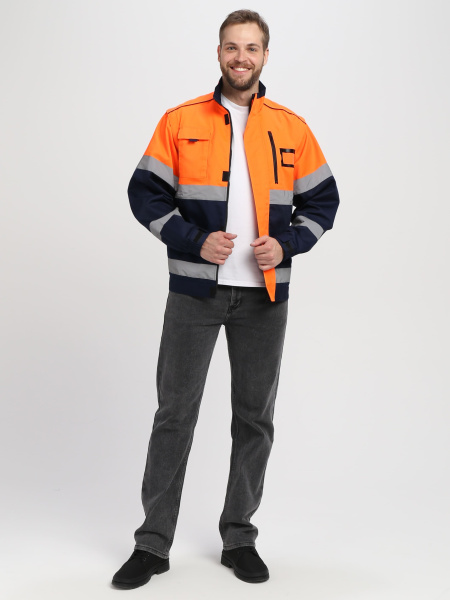 Куртка-трансформер PROFLINE SPECIALIST МВО сигнальная (оранжевый/т.синий)