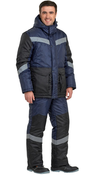 Костюм АНДЕЗИТ зиминий с ПК (т.синий/черный)