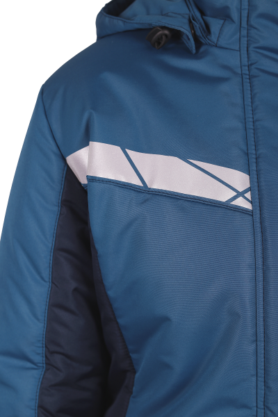 Куртка ВИРАЖ НЕО женская зимняя (морская волна/т.синий)