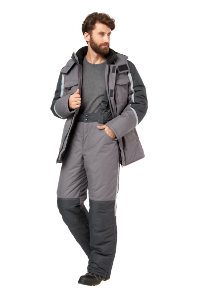 Костюм ФИЛИГИР зимний с БР (серый/т.серый)