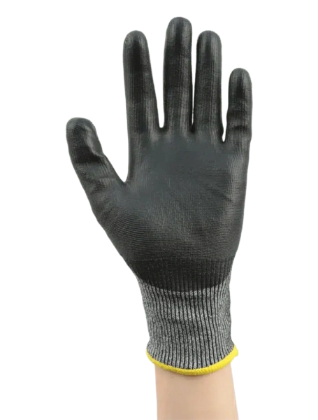 Перчатки от порезов с полиуретановым покрытием Brodeks Defender GС-11 (серый)