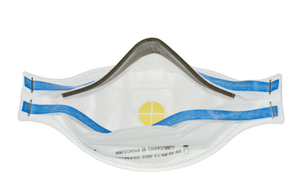 Респиратор полумаска О2 3113 FFP3 NR D трехпанельный с клапаном выдоха