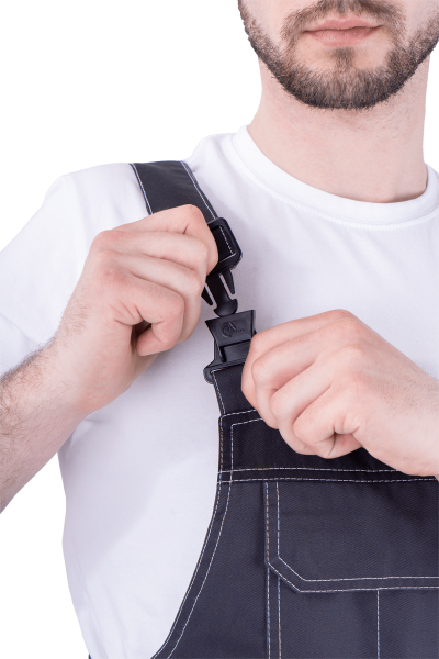 Полукомбинезон ТУРБО SAFETY (т.серый/чёрный)