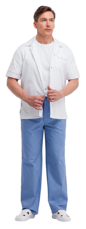 Куртка КАСТЕЛЬ 2 (белый) мужские медицинские