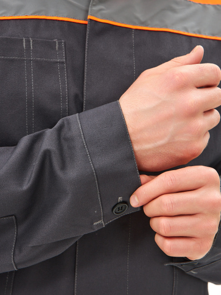 Костюм ЛИПЕЦК-2 СОП CH с ПК (т.серый/оранжевый)