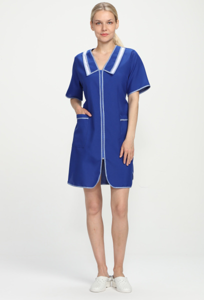 Халат САКУРА женский (васильковый)