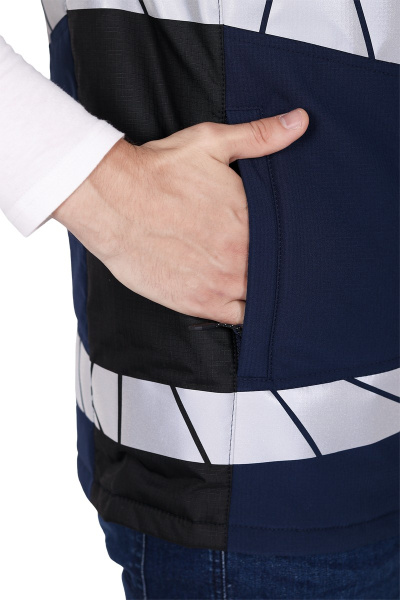 Жилет ACTIVE зимний (синий/черный)