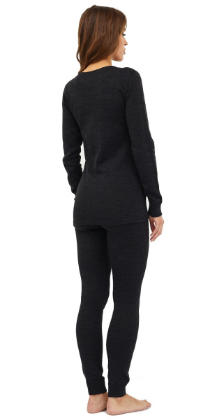 Комплект трехслойного термобелья женский (черный)