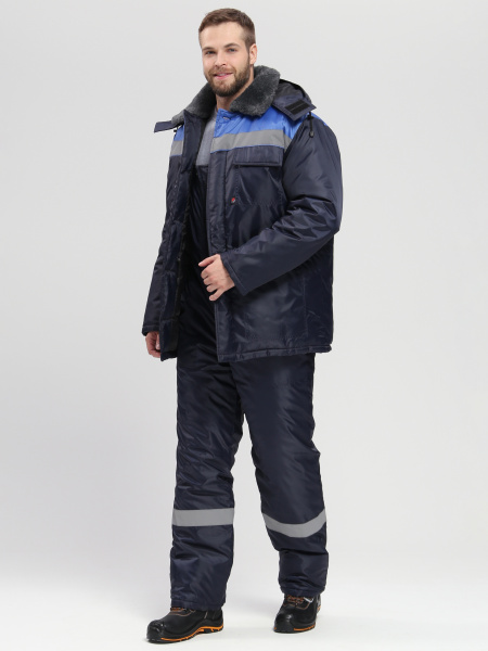 Костюм Т-УЛЬТРА-2 зимний с ПК (т.синий/васильковый)