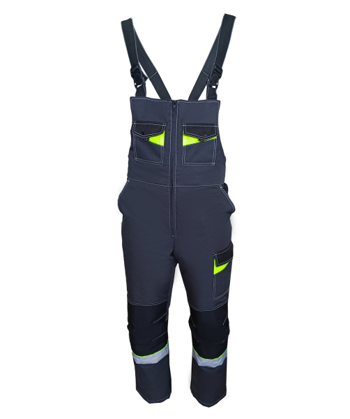 Костюм ОРЕГОН-МЕМБРАНА зимний с ПК (т. серый/черный/лимонный)