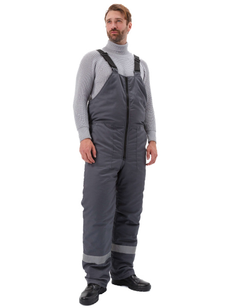 Костюм ВЬЮГА зимний с ПК (т.серый/чёрный)