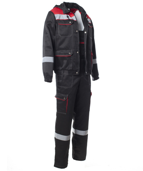 Костюм АНТЕЙ с СОП с ПК (черный/красный)