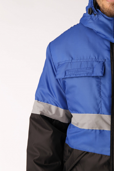 Костюм МЕГРЕС-2 СОП зимний с ПК (васильковый/черный)