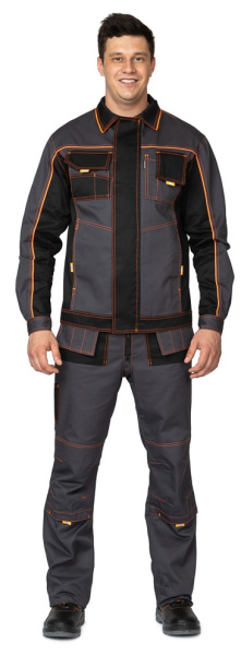 Костюм БРЕНД 2 2020 с ПК (т.серый/чёрный)