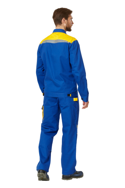 Куртка АЛАТАУ (васильковый/желтый)