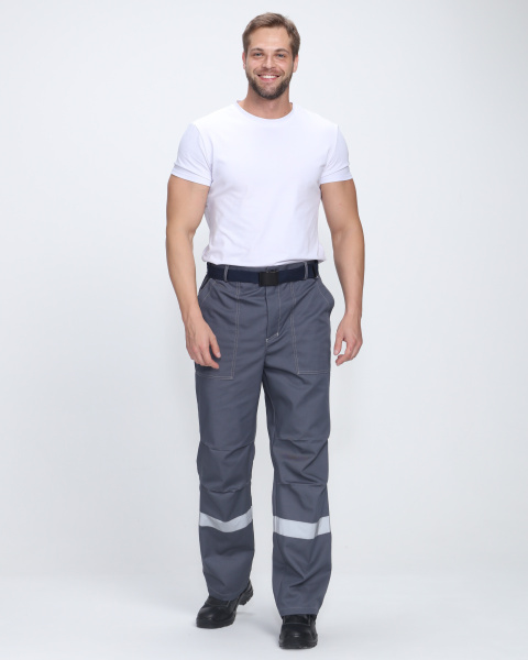 Костюм ФЛОФТ-1 ПРЕМИУМ СОП UZ с БР (т.серый/серый/красный)