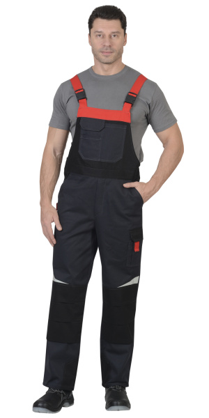 Костюм СИРИУС-ФАВОРИТ-МЕГА с ПК (серый/черный/красный)