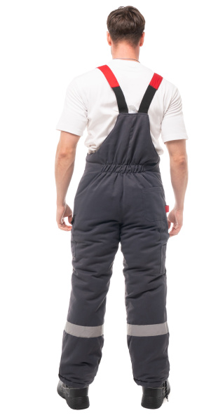 Костюм ФОРМУЛА зимний с СОП (т.серый/красный)