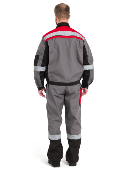 Костюм ВИВАТ с СОП с БР (серый/черный/красный)