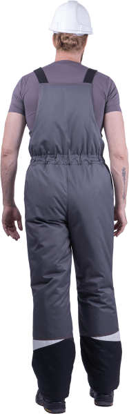 Костюм КМ-10 ЛЮКС зимний 3-4 класс c ПК (серый/красный)