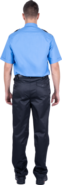 Рубашка ОХРАННИКА короткий рукав (голубой)