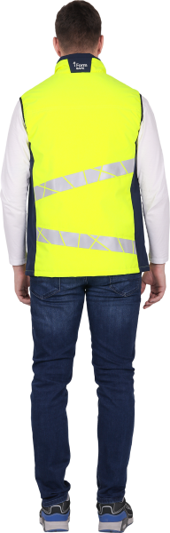 Жилет ACTIVE утепленный (желтый/синий)