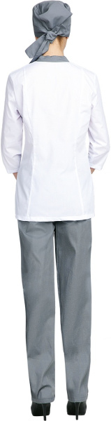 Костюм БИСТРО женский (белый/т.серый)