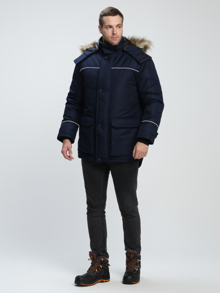 Куртка АЛЯСКА-ЛЮКС зимняя (т.синий)
