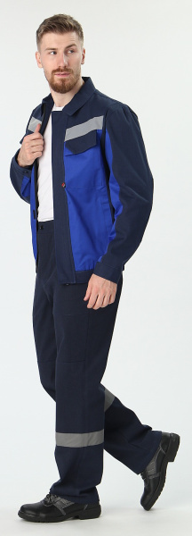 Костюм ВИРАЖ-1 IMP с БР (т.синий/васильковый)