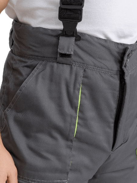 Костюм RONTA KS580 зимний с ПК (т.серый/черный/лайм)