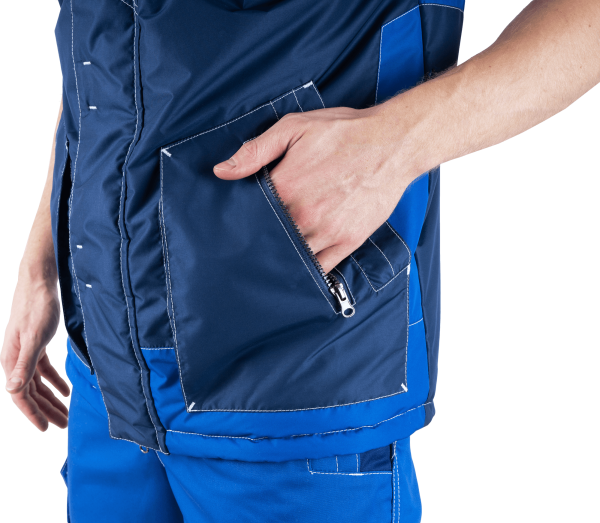 Жилет ЭДВАНС зимний (синий/васильковый)