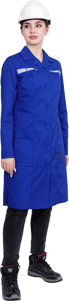 Халат ОПЕРАТОР женский (васильковый)