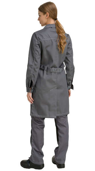 Халат RONTA HL101 женский (т.серый/св.серый/черный)