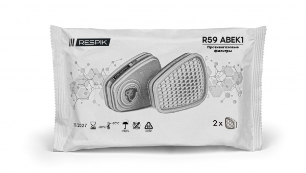 Фильтр противогазовый RESPIK® R59 А1В1Е1К1 2шт