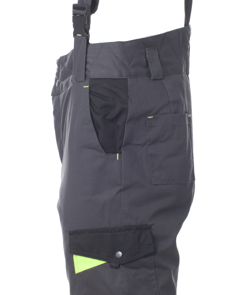 Костюм КОРВЕТ зимний с БР (т.серый/черный/лимон)