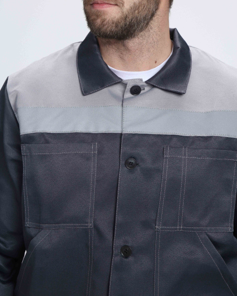 Костюм ЛИГОР-1 СОП NEW с БР (т.серый/св.серый)