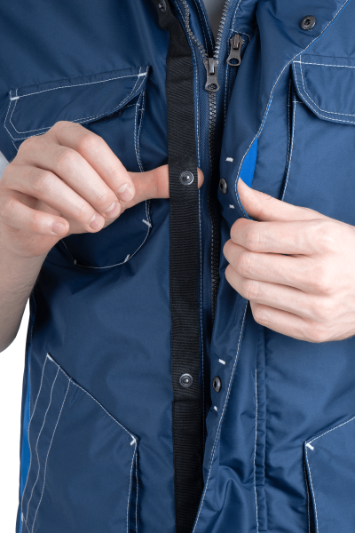 Жилет ЭДВАНС зимний (синий/васильковый)