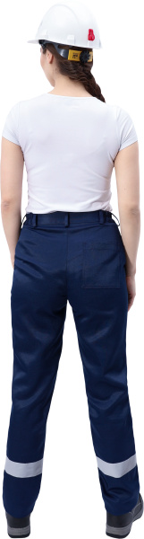 Костюм МАСТЕР ЛЮКС женский с БР (т.синий/василек)