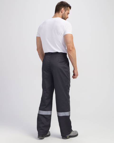 Костюм ЛИГОР-1 ПРЕМИУМ СОП К. с БР (т.серый/красный)