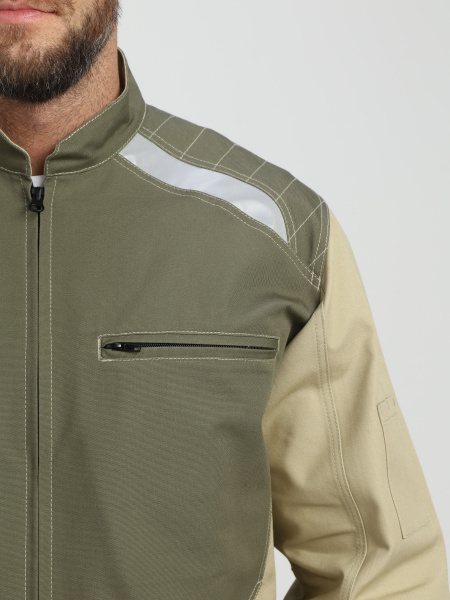 Куртка ЧЕЛСИ CH (хаки/бежевый)