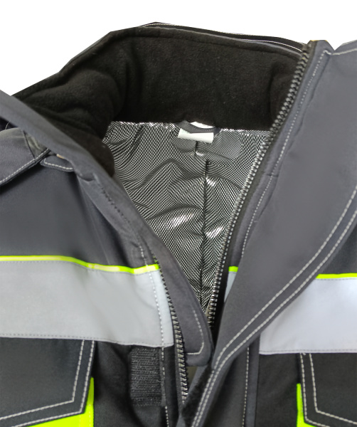 Костюм ОРЕГОН-МЕМБРАНА зимний с ПК (т. серый/черный/лимонный)