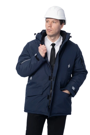 Парка Brodeks KW 204 зимняя (синий)