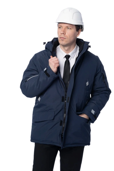 Парка Brodeks KW 204 зимняя (синий)